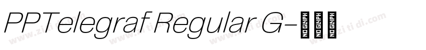 PPTelegraf Regular G字体转换